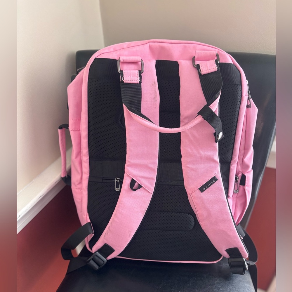 Bange Pink Backpack With Multiple Compartments- T… - image 2